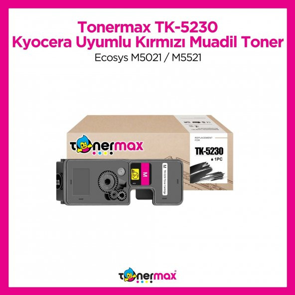 Kyocera ECOSYS P5021cdn Muadil Toner Kırmızı / TK-5230