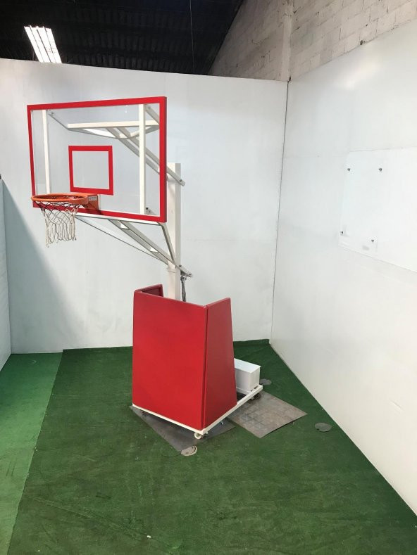 Adelinspor Seyyar Basketbol Potası Yükseklik Ayarlı 10 mm Cam