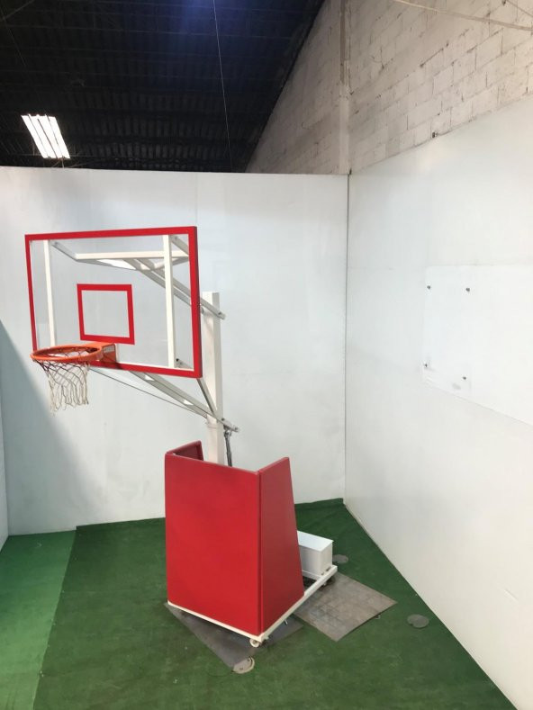 Adelinspor Seyyar Basketbol Potası Yükseklik Ayarlı 10 mm Cam - 2