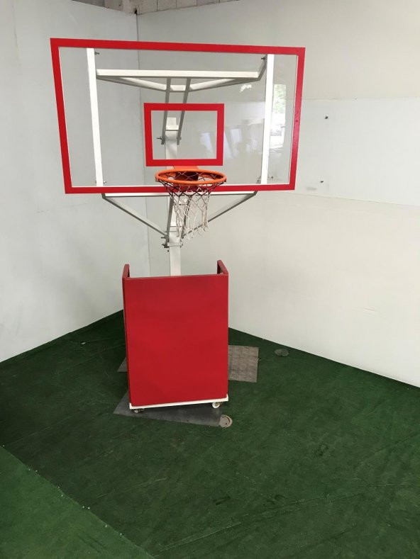 Adelinspor Seyyar Basketbol Potası Yükseklik Ayarlı 10 mm Cam - 5
