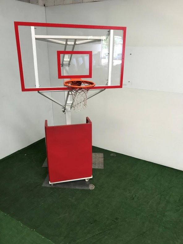 Adelinspor Seyyar Basketbol Potası Yükseklik Ayarlı 10 mm Cam - 7