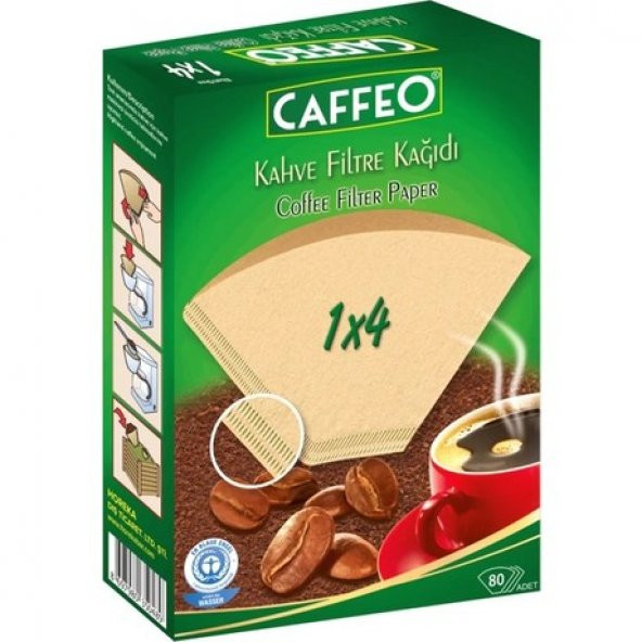 Caffeo Filtre Kahve Kağıdı 4 Numara 80 Li