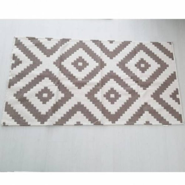 Mısır Pamuğu Kilim,Baklava Dekoratif Yıkanabilir Kilim 160X230cm Paspas - 6