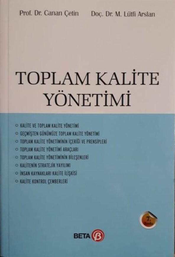 Toplam Kalite Yönetimi Canan Çetin M.Lütfi Arslan - 1