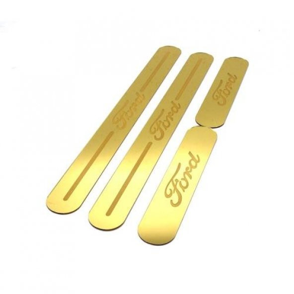 Ford Escort Gold Aynalı Pleksi Kapı Eşiği (4lü Set)