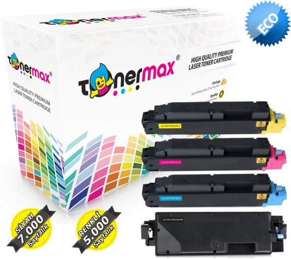 Kyocera ECOSYS M6530cdn Muadil Toner Takım / TK-5140