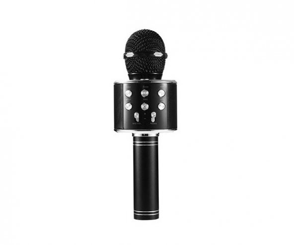 Asonic AS-M09 Siyah BT-AUX-USB-TF Card Destekli Karaoke Mikrofon