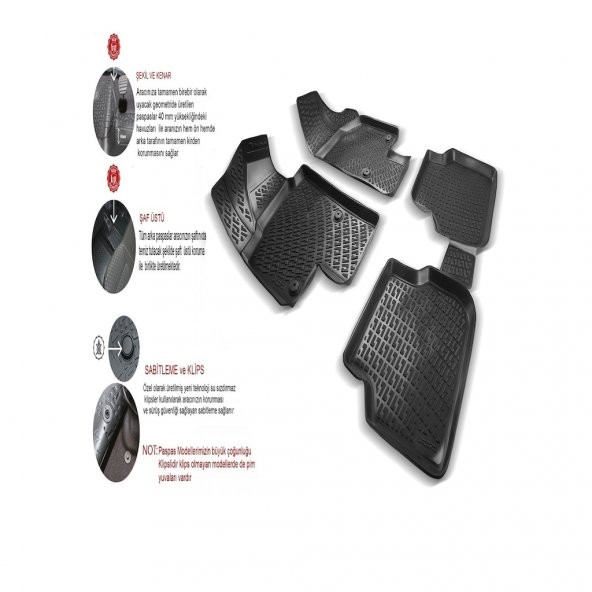 Land Rover Range Rover Sport 2013 Sonrası 4.5D Havuzlu Paspas - Resim 2