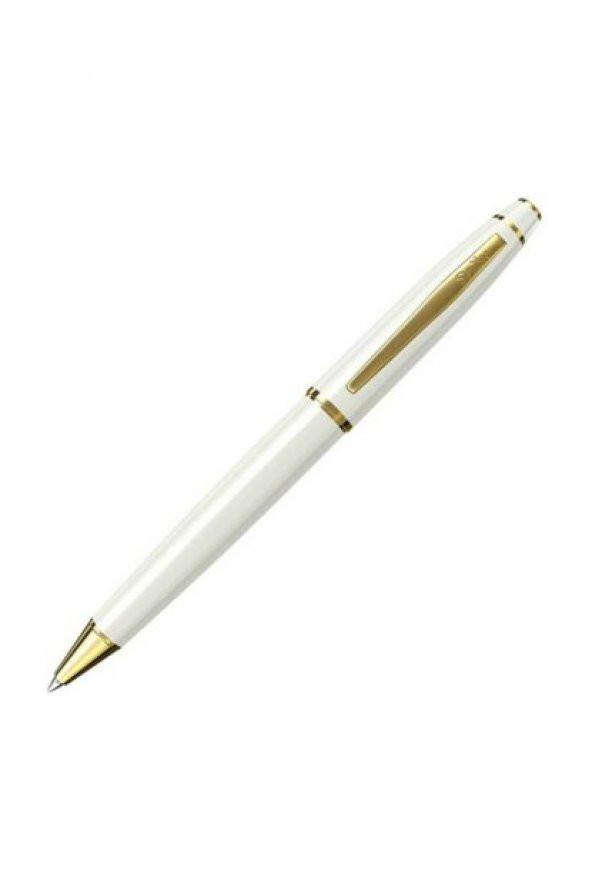 Noble 35 Tükenmez Kalem Beyaz-Altın