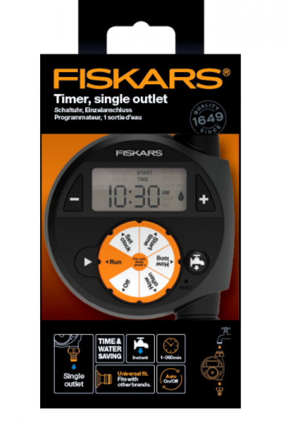 Fiskars 1054791 Sulama Bilgisayarı - Su Zamanlayıcı - 2