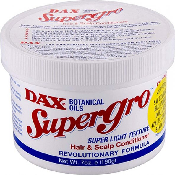 Dax Supergro Saç Bakım Yağı 198gr