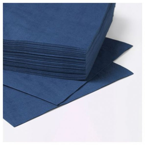 IKEA FANTASTISK 50 ADET PEÇETE 40x40 CM - KOYU MAVİ - 2