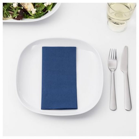 IKEA FANTASTISK 50 ADET PEÇETE 40x40 CM - KOYU MAVİ - 3