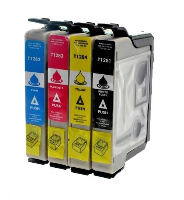 Epson Stylus SX-230 Muadil Kartuş Takım / Epson T1285 Muadil Kartuş Set, ürün görseli 1