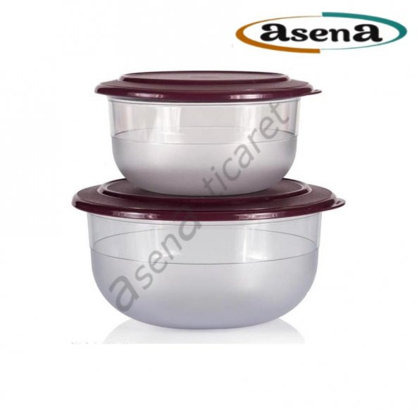 Tupperware KRİSTALİN SET 2Lİ ( 2.1 LT-1.1 LT ) SAKLAMA KABI HSGL