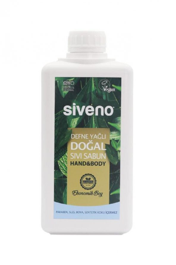 Siveno Defne Yağlı Doğal Sıvı Sabun 1000 ml