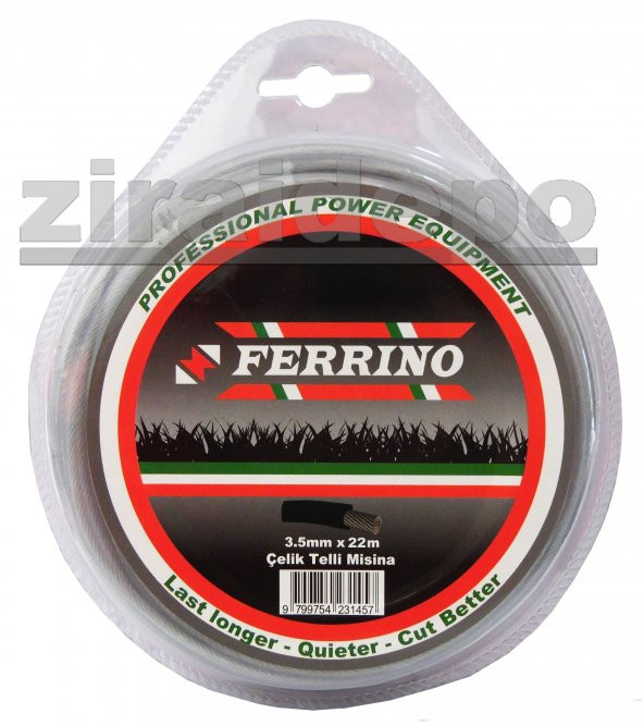 Ferrino 4 Köşe Çelik Telli Misina Profesyonel 3.5mm