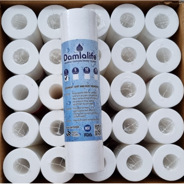 10'' inç Su Arıtma Spun 1 Micron Sediment  Filtre (25 Adet) - Resim 2