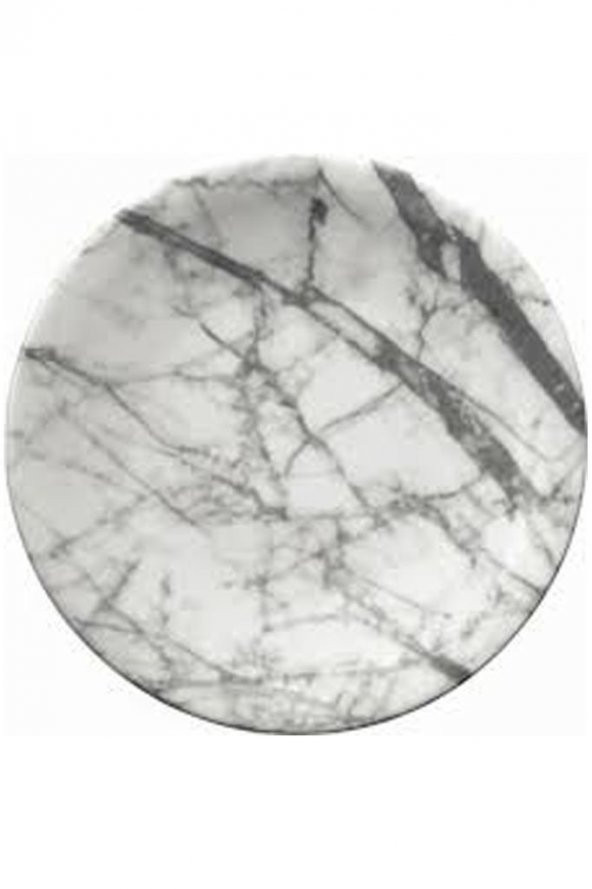 Kütahya Porselen Nano Krem 25 Cm Düz Tabak 2Li 89008/DG33