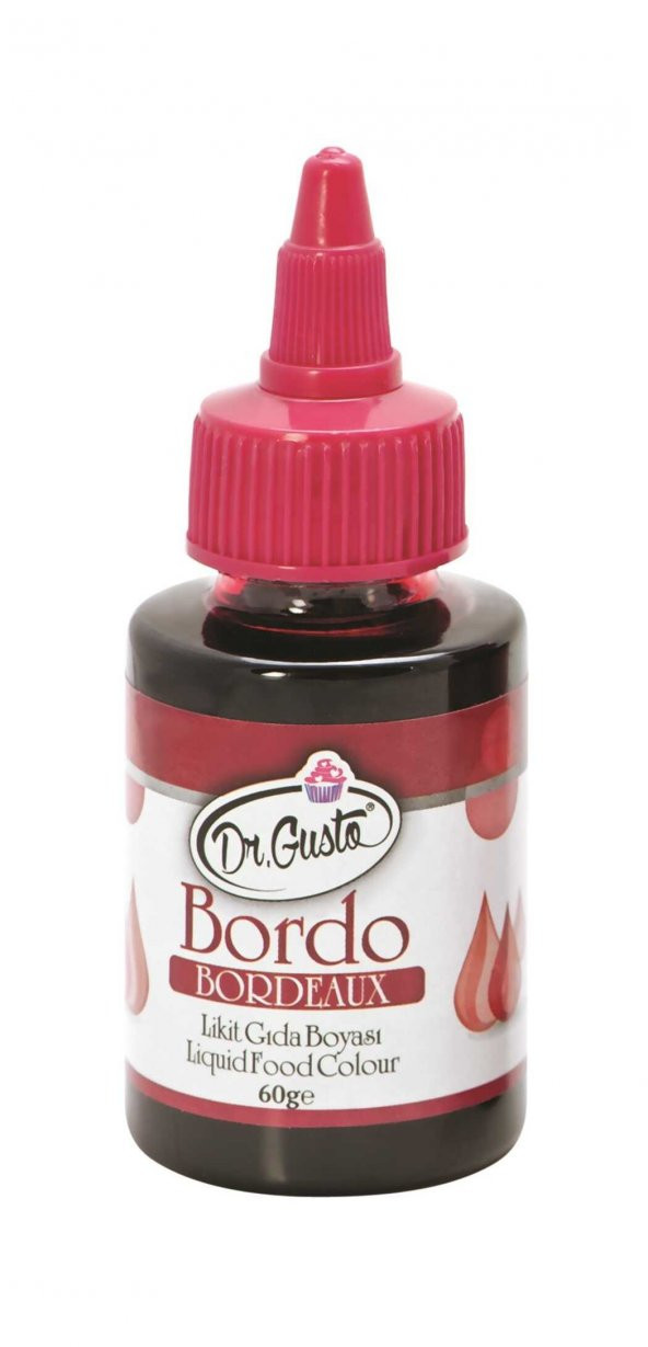 Dr Gusto Bordo Sıvı Gıda Boyası 60 Gr (15 FARKLI RENK SEÇENEĞİ)