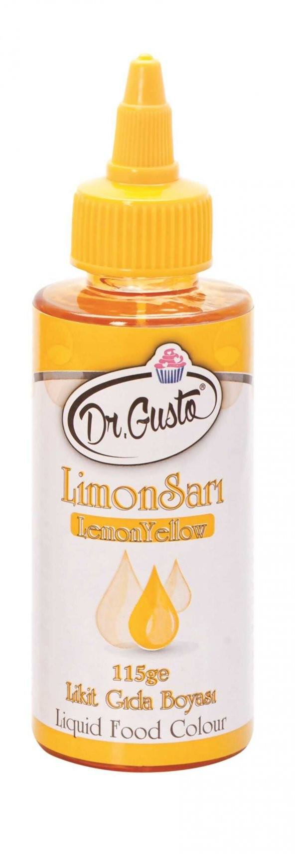 Dr Gusto Limon Sarı Sıvı Gıda Boyası 115 Gr (15 FARKLI RENK SEÇENEĞİ)
