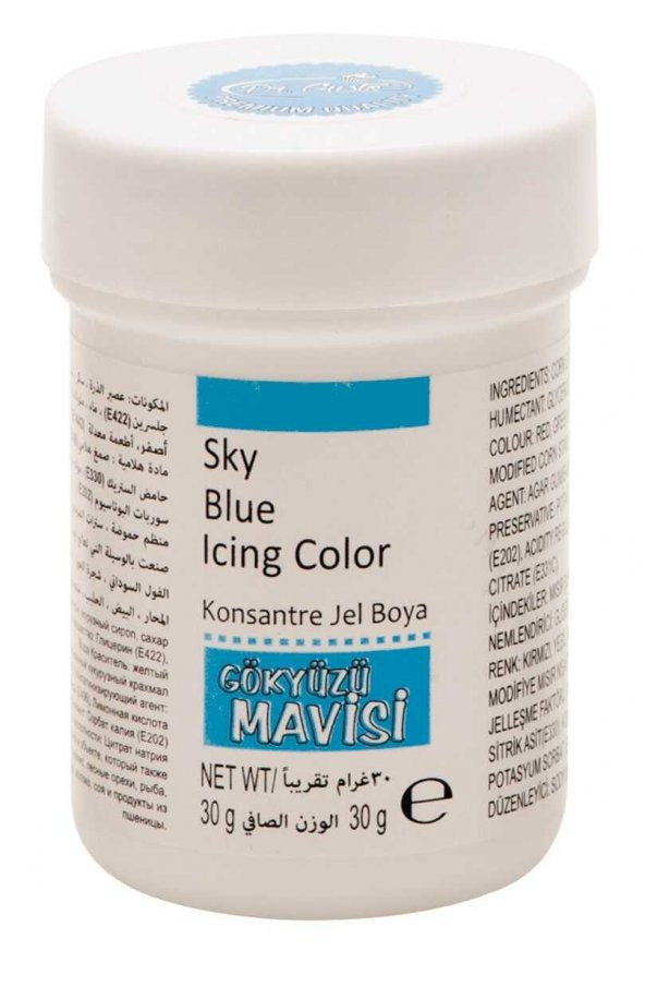 Dr Gusto Gök Mavi Jel Gıda Boyası 30 Gr(22 FARKLI RENK SEÇENEĞİ)