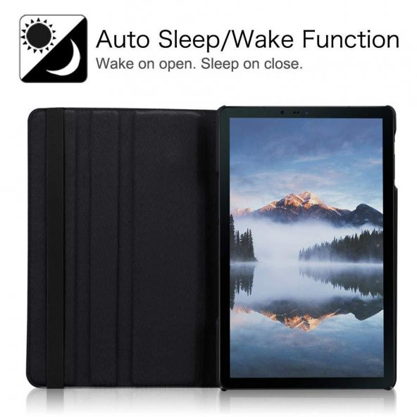 Galaxy Tab S6 Lite 10.4 inç P610 Dönen Standlı 360 Tablet Kılıfı - Resim 12