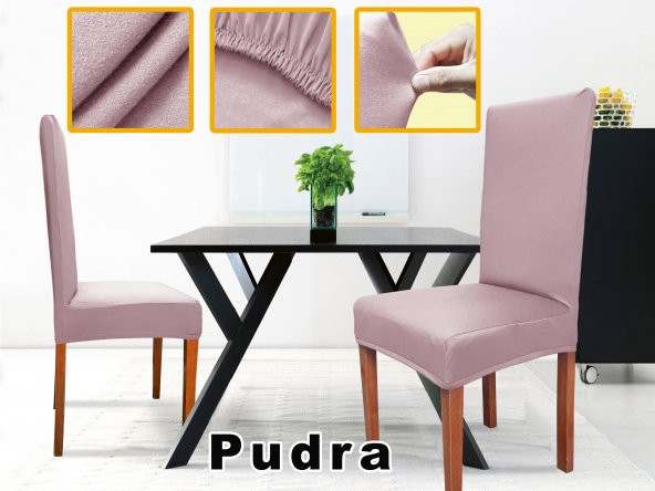 Sandalye Kılıfı "abeltrade".Kaliteli Likralı Lastikli Pratik.4 LÜ - 6