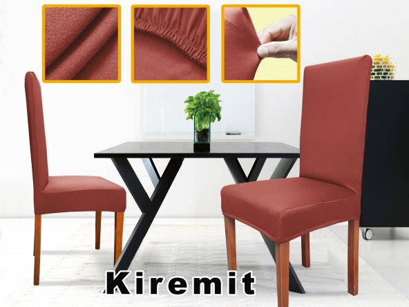 Sandalye Kılıfı "abeltrade".Kaliteli Likralı Lastikli Pratik.4 LÜ - 9