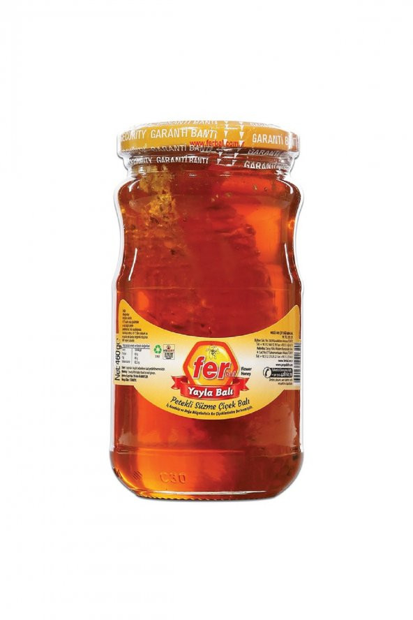 FER PETEKLİ YAYLA SÜZME ÇİÇEK BALI 460 GR
