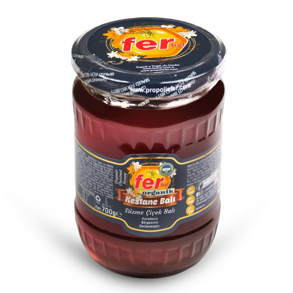 FER ORGANİK KESTANE SÜZME ÇİÇEK BALI 700 GR