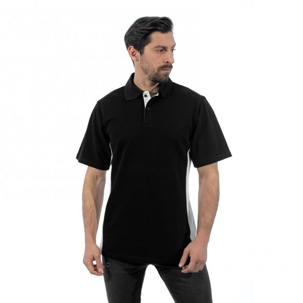 Şensel, Polo Yaka Tişört, Siyah-Beyaz -136E2751- Tshirt, T-shirt
