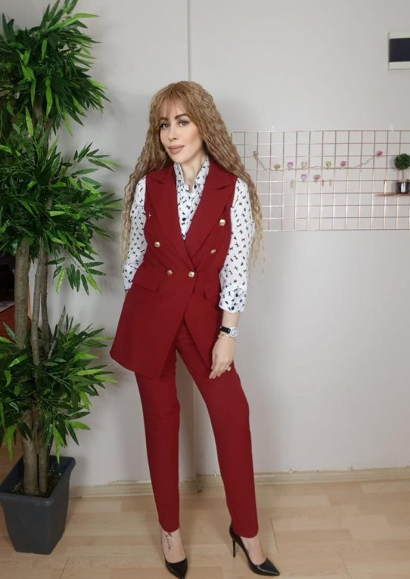 6 Düğmeli Zara Zarf Bayan Yelek - 7
