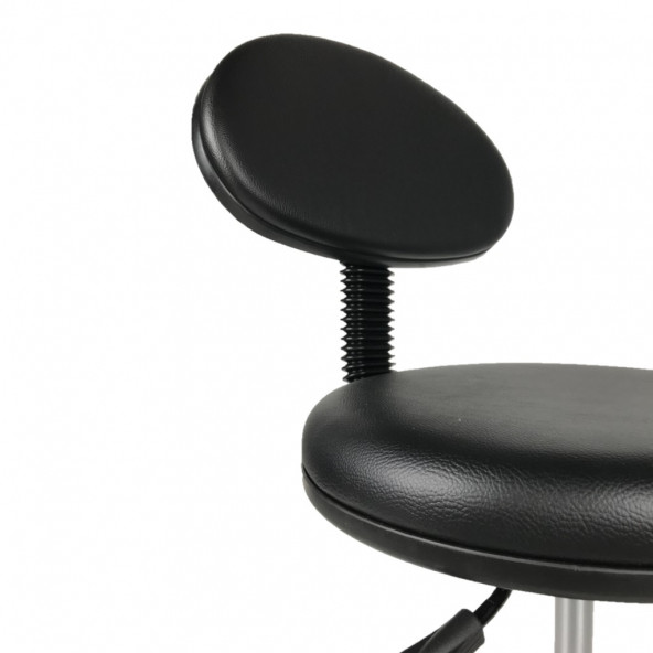 Goldsit Mega Tam Çemberli Sırtlı Tabure 200 P (Siyah Deri) - 9