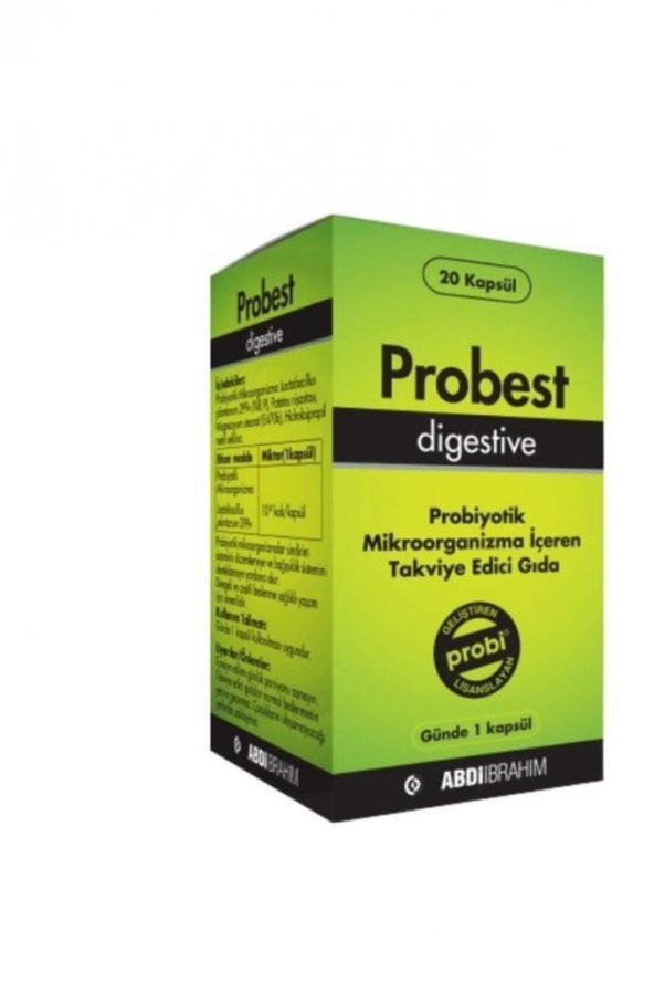 Probest Digestive Probiotik 20 Kapsül