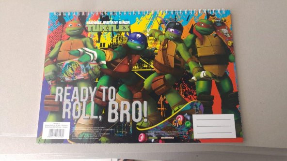 Stickerlı 40 Yaprak Ninja Turtles Resim Defteri 23 x 32 cm