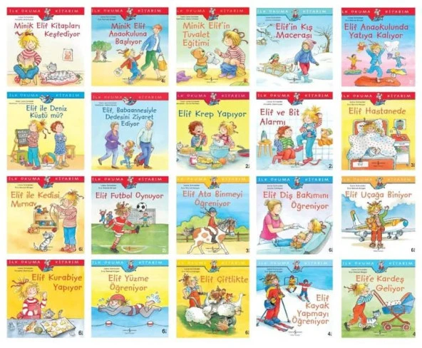 Okul Öncesi İlk Kitabım Elifin Maceraları Seti 20 Kitap