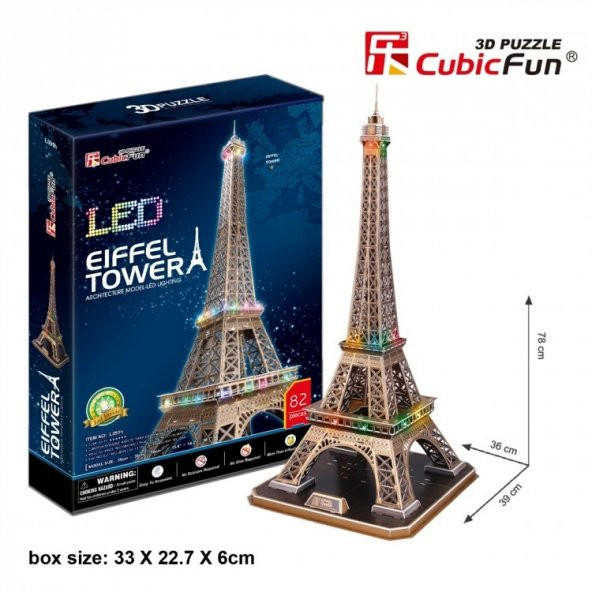 Eyfel kulesi LED 3D Puzzle