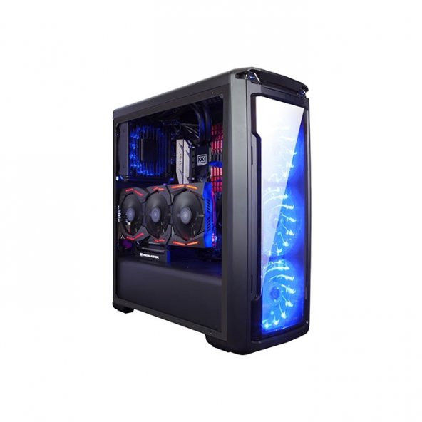 XIGMATEK POWERSIZ HAWTHORN EN9535 3X LED FANLI GAMING MID-TOWER KASA SİYAH - 3