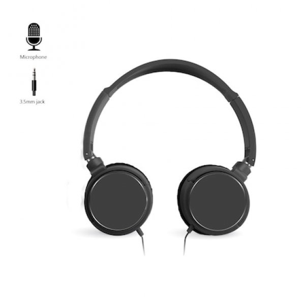Linkage Kablolu Kulaküstü Mikrofonlu Pi̇lot Kulaklik Siyah  siyah