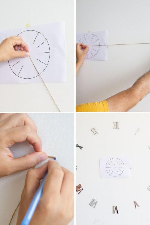 Gümüş Pleksi Ayna 3D Dekoratif Duvar Saati - 7