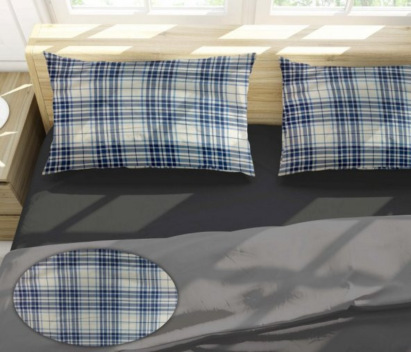 Miabella Home Ekose 50x70 Flanel Yastık Kılıfı 2 li - 3