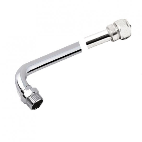 BEZE Radyatör Bağlantı Borusu - Dirsekli 40 cm.