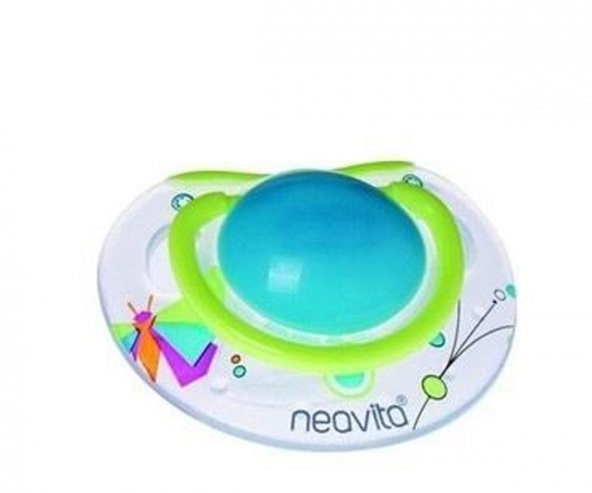 Neavita Ortodontik Silikon Emzik Desenli (BPA0) 6 Ay+ / Mavi