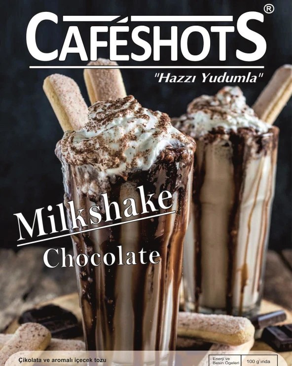 CAFESHOTS MİLKSHAKE ÇİKOLATA 1000 GR - 2