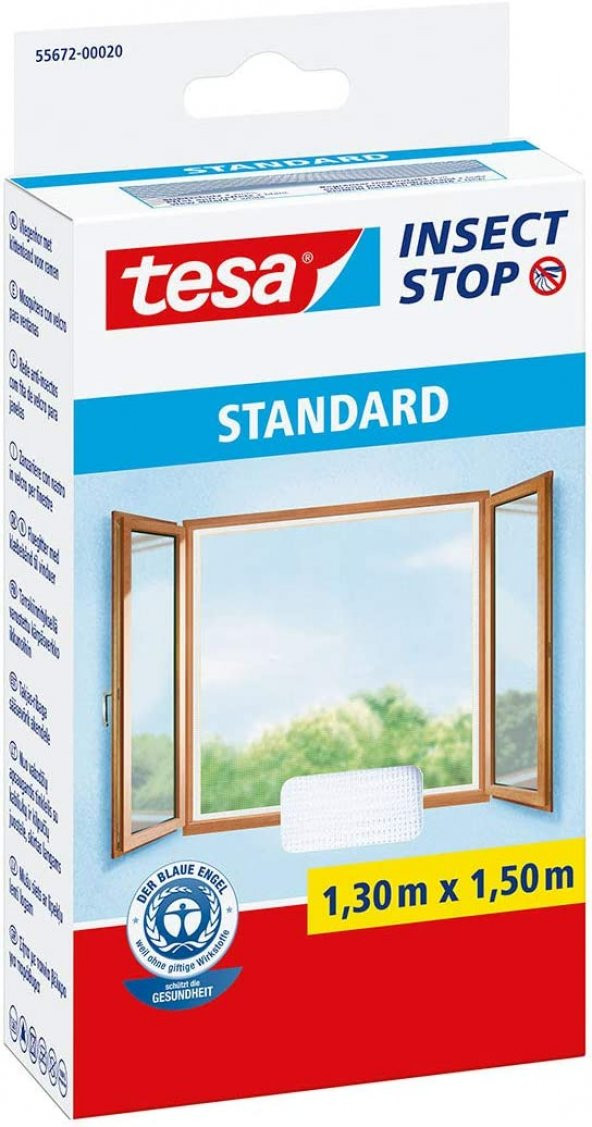 Tesa Pencere Sineklik Standart Cırt Bantlı Beyaz 1,3Mx1,5M