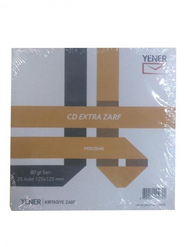 OFFICEMATE CD ZARF KARE 125X125 80GR SARI 25LI - 3