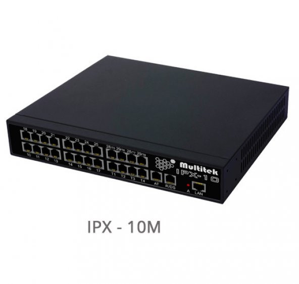 Multitek IPX-10 Ip Santral 4 Harıcı 8 Dahili Büyüyebilir Santral
