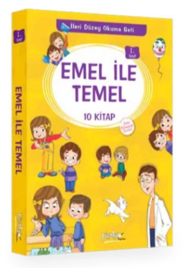 Pinokyo 1. Sınıf Emel İle Temel Serisi 10 Kitap