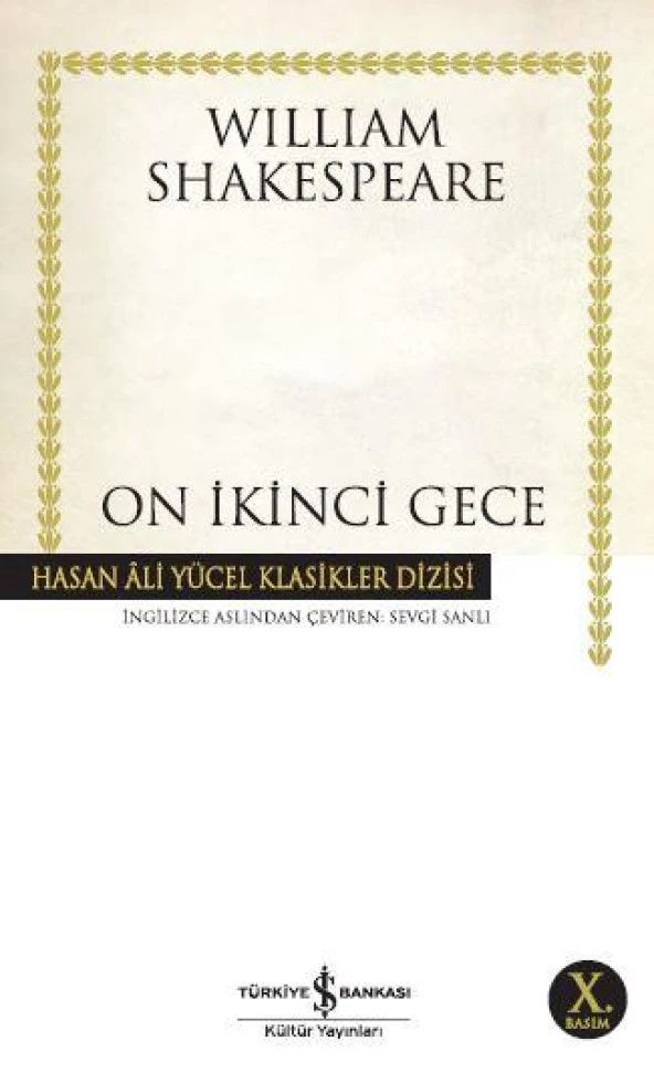 On İkinci Gece Hasan Ali Yücel Klasikler William Shakespeare
